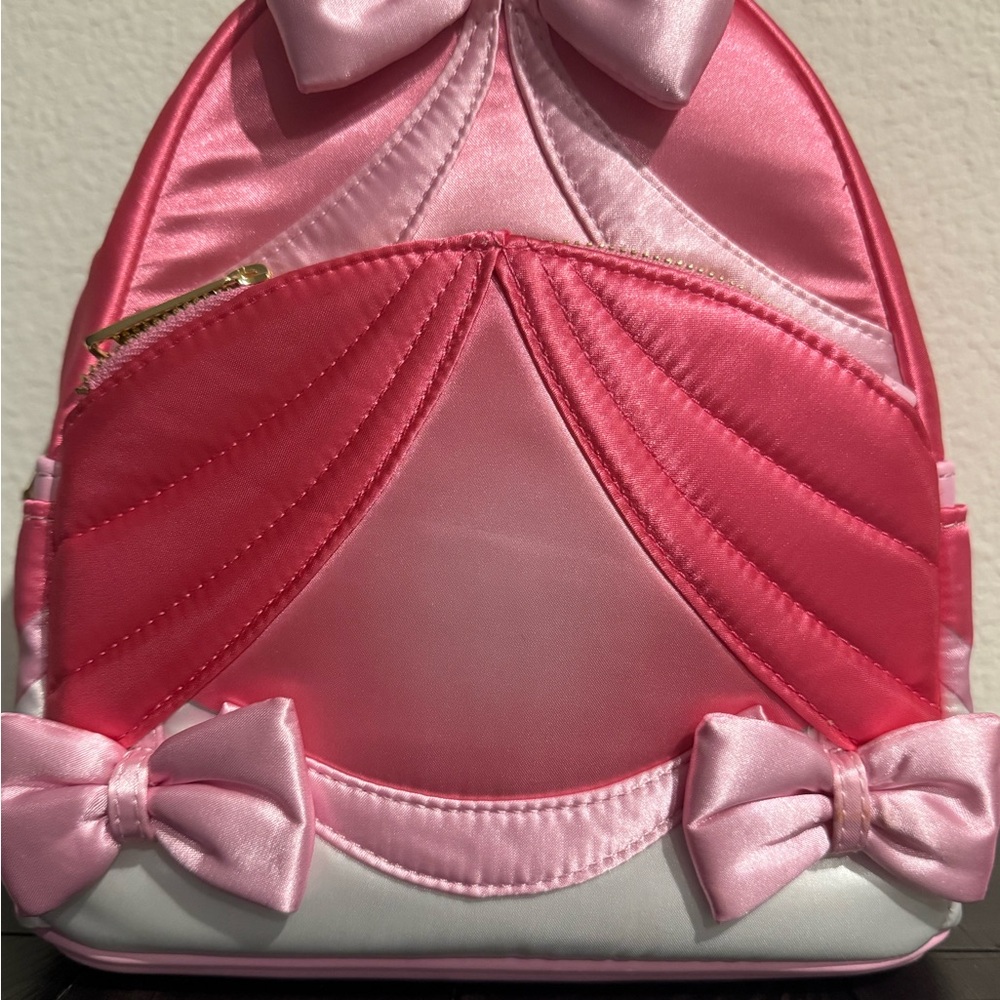 NWT Cinderella 75th Anniversary Pink Bow Gown Cosplay Mini Backpack